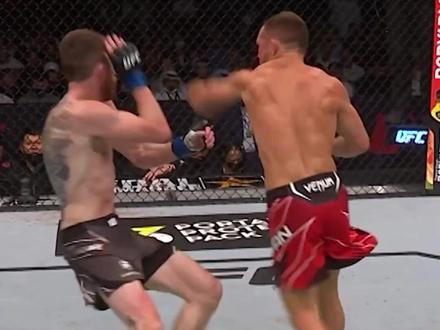 熟练度满级的站立大师,彼得-严高难度连招信手拈来!#宋亚东vs彼得严 #UFC299