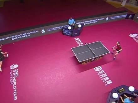 许昕老师打着打着就从电视画面里消失了……这比赛看到后面以为只有一个人在打。#乒乓球 #乒乓锋人院