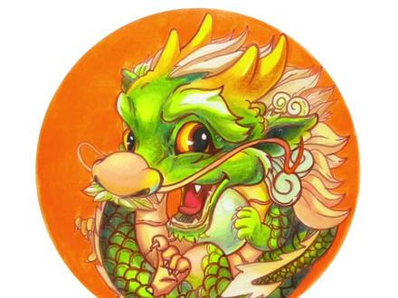 四大神兽——青龙 #画画 #一起学画画 #简笔画 #儿童画 #彩铅