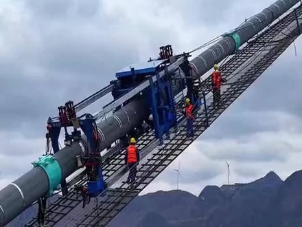 #世界第一高桥#花江峡谷大桥 去年今日震撼的施工现场!