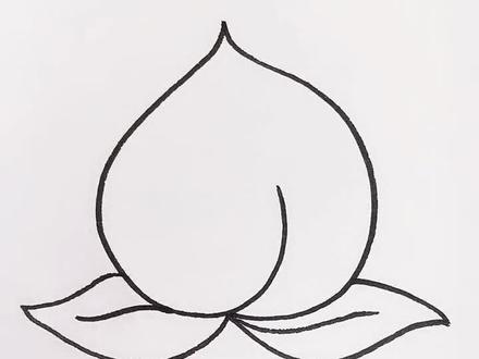 画水果-桃 #简笔画 #绘画教程 #画心画画 @抖音小助手