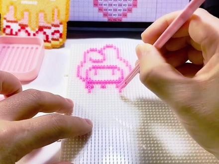 雪糕美乐蒂是什么味道的呢?#真实生活分享计划#拼豆#种草#手工diy#日常vlog