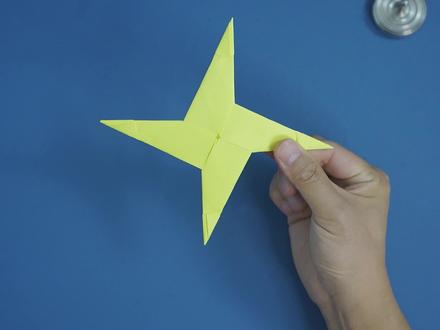 能飞回手里的回旋镖折纸!怎样用一张纸纯折十字星回旋镖 #折纸 #手工 #回旋镖 #折纸教程 #折纸玩具