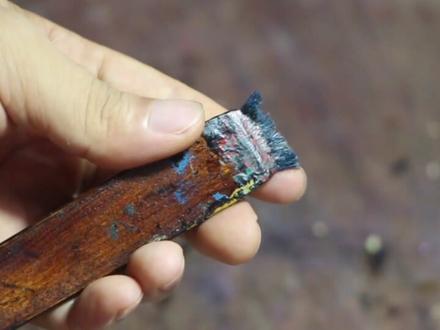 这是我们做的第一条漆艺教学视频(开漆刷)#制作过程 #漆艺 #漆器 #匠心工艺 #漆艺教学