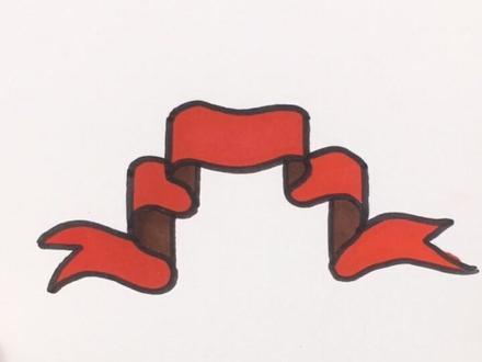 ❤️这么简单的飘带🎗可以用到很多地方哦🎨#简笔画 #抖音小助手