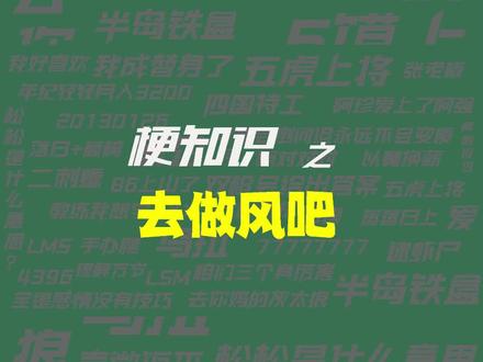 去做风吧是什么意思? #去做风吧 #不被定义文学 #梗百科