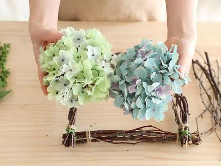 做款小清新树枝相框#春天#树枝手工#相框#挂件#装饰#手工diy#创意