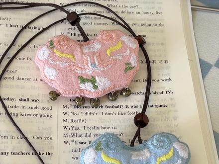 茉莉花刺绣香囊超详细教程!#手工 #刺绣香囊 #端午节手工