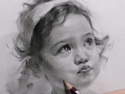 教你画歪头的小萝莉#人物肖像 #手绘头像 #人像素描 #素描头像 #手绘 @抖音小助手 @DOU+小助手