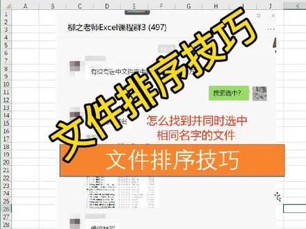 文件排序可能是一个用到不多的一个功能。当你文件比较多的时候,你想把相同的文件名排在一起或者相同大小的文件排在一起选中时。可能就会需要这个功能。所以还是决定录制一个小视频分享给大家。#办公软件技巧 #excel技巧