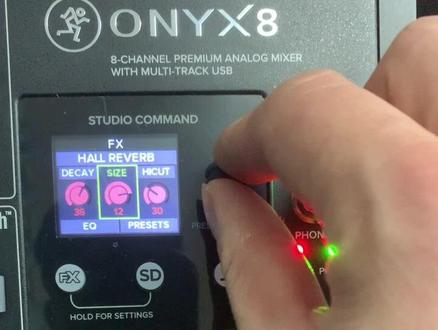 #调音台 #声卡调试 美奇8路ONYX数字混响(旗舰版)调音台,目前直播调音台最具权威的一款产品!主播效果无与伦比!