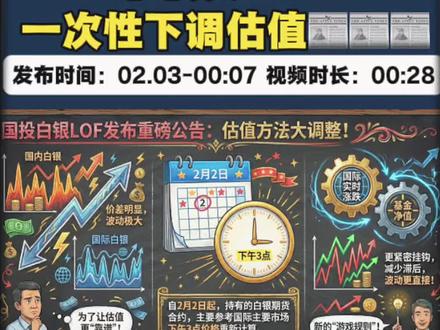 白银LOF“连夜”修改估值方法 #大宗商品 #白银 #沪银 #沪金 #黄金