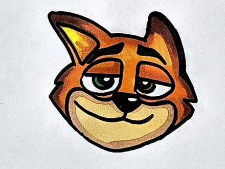 你值得拥有的狐狸表情包。 #简笔画