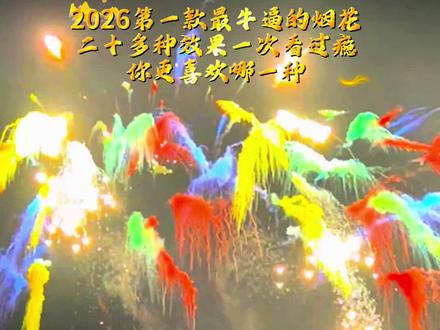 2026年第一款最牛逼的烟花,有二十多种效果,你更喜欢哪一种#2688如愿宝盒 #吉吉如律令 #大吉烟花 #放烟花才有年味 @大吉烟花 @花花小丽-