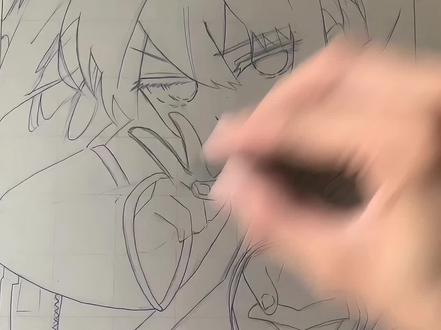 摸一个萌萌的初音未来#手绘 #画画 #笔笔皆画 #一学就会系列 #藏色