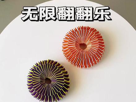 自制解压翻翻乐手工教程 今天分享个用长纸条就能折的,无限循环翻翻乐。非常解压你也来试试吧。#手工 #手工diy #折纸 #解压手工#是谁打翻了大自然调色盘