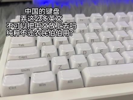 谁弄个中文键盘给我#键盘
#抽象 #NDIY