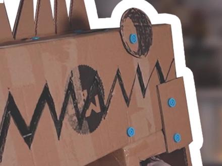 一起用纸箱和连接件制作一只可穿戴恐龙吧#纸箱恐龙 #创意 #环保 #手工diy