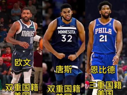 具有多重国籍的NBA球星