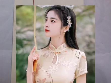 旗袍水滴领画法#服装技术分享#民族风