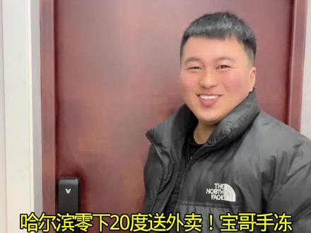 #哈尔滨零下20度送外卖!宝哥手冻通红,我全职在家不上班,还有68天过年,竟攒下9万元!照顾好老公孩子,照样能存钱!#记录每天的真实生活 #外卖小哥