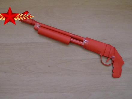 如何轻松制作一把雷明顿870也就是传说中的“喷子”呢 #亲子手工制作 #折纸 #创意手工 #折纸教程 #动手能力