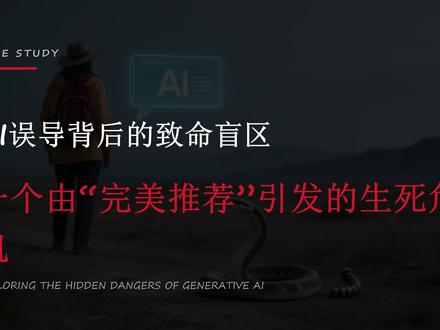 豆包仙人女子被AI误导入蛇窝 #女子被AI误导闯入毒蛇窝 #AI承认误导女子闯蛇窝和送死没区别 #AI #误导 #危险瞬间