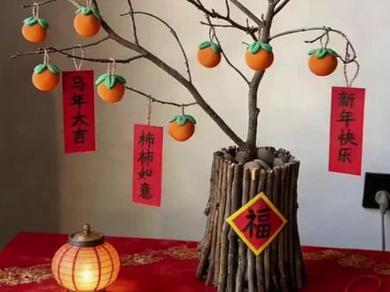 捡来的枯树枝别扔!和粘土一起 DIY 梅花、桃花、柿子摆件,旧物新生太治愈,家居颜值直线 up~#变废为宝的快乐 #粘土手工花朵制作 #枯树枝创意手工 #家居小摆件 #手工治愈