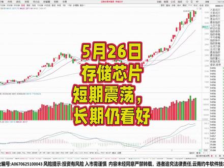 5月26日存储芯片短期震荡,长期仍看好
