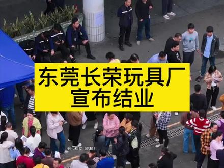 太遗憾了,就在刚刚东莞又一家万人大厂宣布结业,它便是位于东莞清溪的长荣玩具厂,成立于1998年,作为东莞玩具龙头企业,巅峰时期员工高达上万人,撑起了当地经济支柱,然而由于市场竞争日益加剧,订单急转而下,终究是没挺过这个寒冬,被迫停止运营,并解除所有员工劳动合同,真的太难了,也不知道工友们又将何去何从?#东莞 #东莞长荣玩具厂 #清溪 #打工人