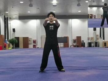 中小学生武术操精忠报国正反面分解教学视频#中小学武术健身操 #精忠报国#