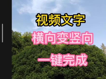 视频文字,横向变竖向,一键完成
#视频文字 #竖版文字 #垂直文字
#剪映教程