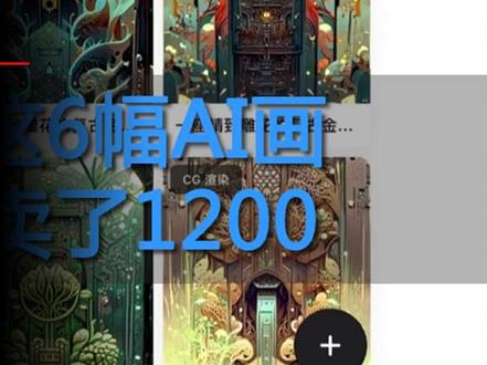 ai绘画,一分钟赚200,还能申请版权#ai绘画 #视觉震撼 #创作灵感 #艺术