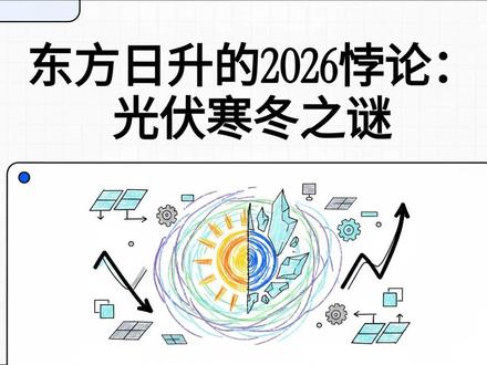 东方日升的2026悖论:光伏寒冬之谜 #东方日升 #股票 #投资 #电池 #光伏