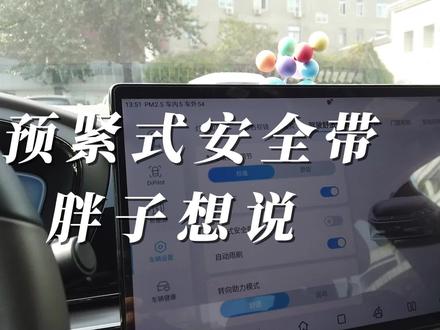 比亚迪预紧式安全带,胖子有话说