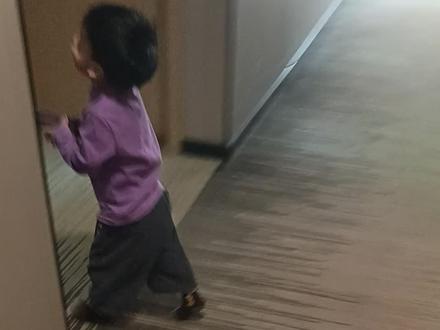 小吉祥在干嘛哪,这小宝宝有点小淘气哈哈#调皮捣蛋的小家伙