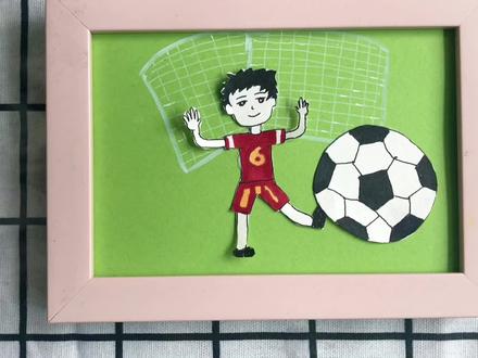 创意美术《踢足球》用绘画的形式为奥运加油,向奥运健儿致敬!