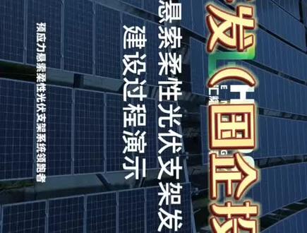 光伏悬索柔性支架安装#光伏发电安装 #光伏发电 #新能源 #光伏