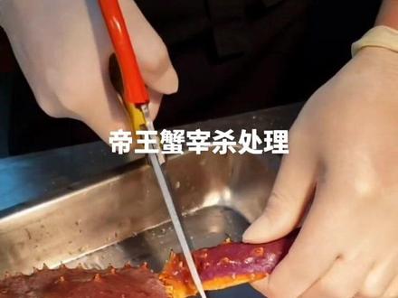 粗加工——帝王蟹的宰杀和分割处理