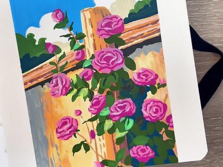 跟着抖音学画画第34天
#画画#绘画教程#跟着抖音学画画#春天请你画朵花#手绘