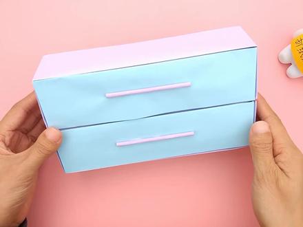 教你折漂亮的双层文具盒,装点铅笔文具真实用,手工折纸DIY教程
