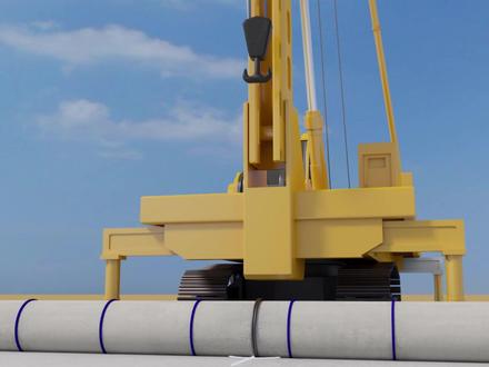 锤击管桩施工过程 告诉你锤击管桩施工过程#锤击管桩 #管桩 #施工 #基础 #现场