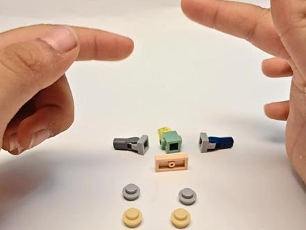 原创积木拼搭:小机器人#积木 #乐高 #乐高moc #机器人 #玩具