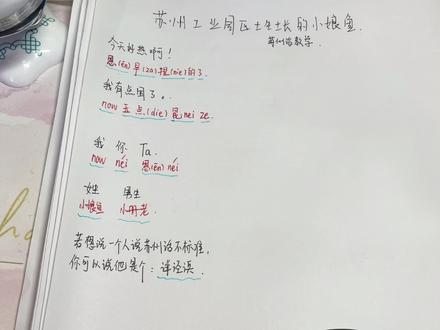 #苏州话 #苏州人 #苏州工业园区
🤓随便教几句