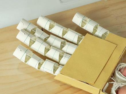 教你用纸做,仿生机械手~ #折纸教程 #手工制作 #创意DIY