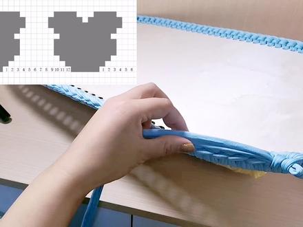 手工婴儿摇篮米奇头像编织教程