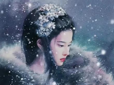 虐身又虐心 #刘亦菲 #刘亦菲虞姬 #水彩 #水彩教程 #绘画