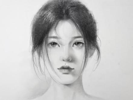 超详解完整人像画法💕#素描 #素描人物 #素描人像