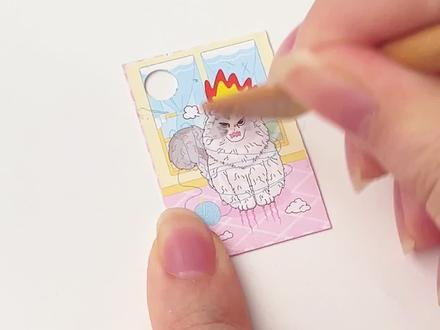 🙀竟然能刮!你喜欢mini版的《爆改宠物》吗?🤩#创意diy #手工 #儿童手工 #小朋友玩具 #女孩玩具