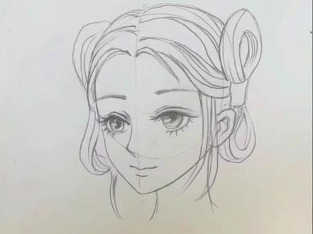 古风人头画法#零基础学画画 #绘画过程 #动漫教程 #画画